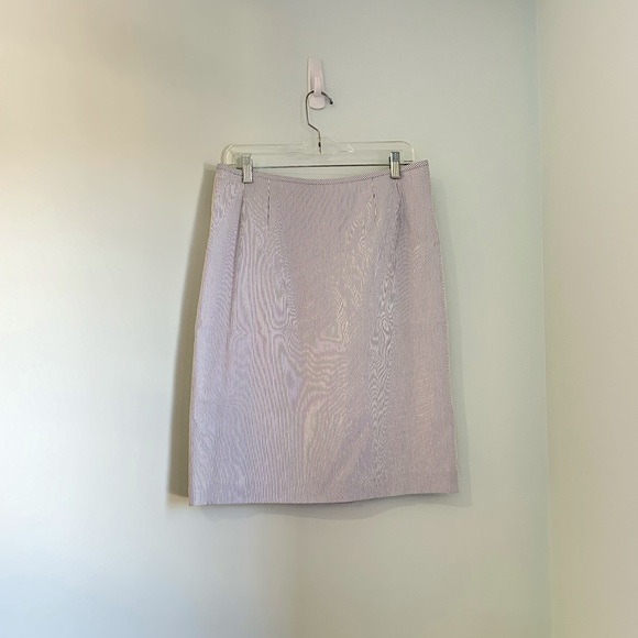 Kasper Dresses & Skirts - Kasper Petite Cotton Blend Pencil Skirt with Blue and White Stripes in Size 12P